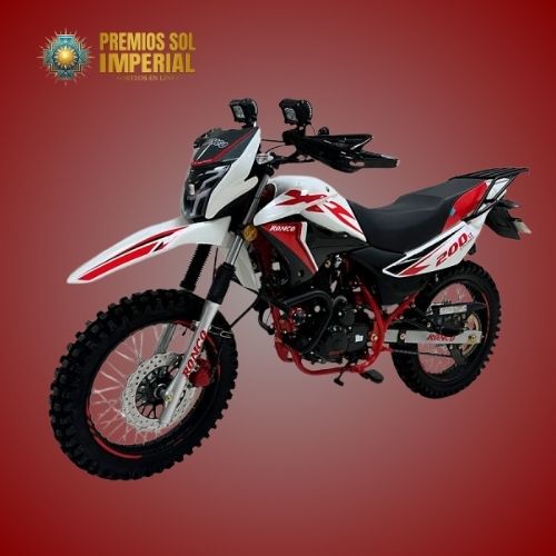 MOTO MARCA RONCO COLOR ROJO